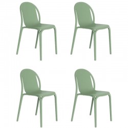 Set of 4 chairs Vondom Brooklyn pickle