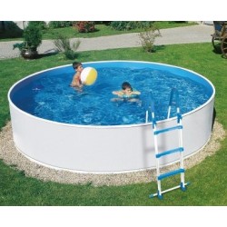 Piscina Azuro Round Graphite-bianco 360x120 Piscina Azuro Round Graphite-bianco 360x120
