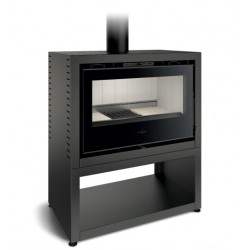 Ferlux Galaxy 80 Wood Insert with Panoramic Pyre 15 kW