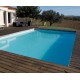 Pool Wood Sunwater 550x300 H140cm Blue Liner Ubbink