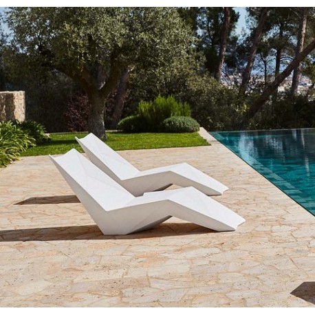 Set mit 4 Liegestühlen: Vondom Ibiza White