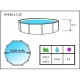 Piscina elevada TOI Prestige redonda 460x120 Blanco