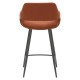 Set de 2 Sillas Encimera de tela Eme loop Caramel Base Metal VeryForma