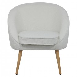 Armchair Fira effect buckle ecru base Solid rubber tree VeryForma Armchair Fira effect buckle ecru base Solid rubber tree VeryForma