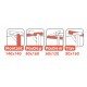 Sevilla 6x4m 24m2 Wandpergola aus Rohholz