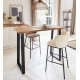 Set of 2 Elia VeryForma White and Black Metal High Stools