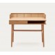 Schreibtisch aus Eschenholz und Rattan 105 x 62 Axi VeryForma