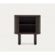 Dark Ash Wood Bedside Table 50x55 Leni VeryForma