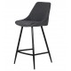 Chaise snack tissu gris foncé et Métal Ari VeryForma