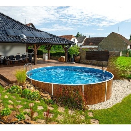 Pool Azuro Runde Stein Imitation 460x120