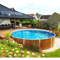 Piscina Azuro Rotonda Imitazione pietra 460x120 Piscina Azuro Rotonda Imitazione pietra 460x120
