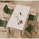 Chaise de jardin Rina en acier vert et corde verte VeryForma