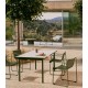 Chaise de jardin Rina en acier vert et corde verte VeryForma