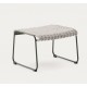 Arvin Swirl Chair in Beige Chenille Fabric and VeryForma Oak Wood Legs