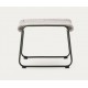 Sedia Arvin Swirl in tessuto ciniglia beige e gambe in legno di rovere VeryForma