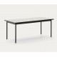 Table de jardin Rina en acier vert et céramique écru VeryForma