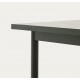 Table de jardin Rina en acier vert et céramique écru VeryForma