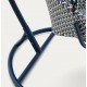 Aliga hangstoel in aluminium en blauw rotan VeryForma