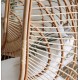Silla colgante Kate en ratán natural y acero VeryForma