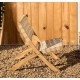 Fauteuil Pliable Beli en bois massif et corde crême VeryForma