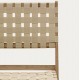 Fauteuil Pliable Beli en bois massif et corde crême VeryForma