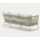 Saco 3-seater outdoor sofa in rope and steel VeryForma