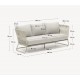 Saco 3-seater outdoor sofa in rope and steel VeryForma