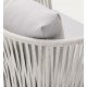 Sillón de exterior Saco en cuerda y acero gris VeryForma
