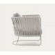 Sillón de exterior Saco en cuerda y acero gris VeryForma
