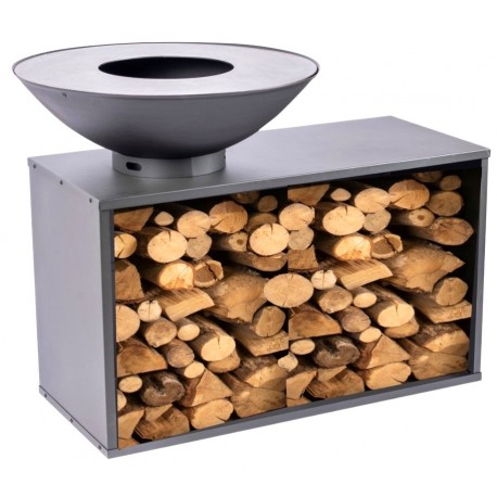 Onyx 80 Brazier Tafel en Verhoogd Rooster RedFire