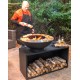 Onyx 80 Brazier Tafel en Verhoogd Rooster RedFire