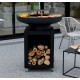 Brasero Brasichic Classic Plus piramidaal zwart Flamino