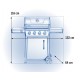 Barbacoa de gas Napoleon Freestyle 425 con 4 quemadores