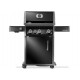 Barbacoa de gas Napoleon Rogue® PRO 425 negra BB SIZZLE ZONE™ y 4 quemadores incluyendo un lado