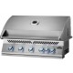 Parrilla de gas incorporada Napoleon Big 38 Series 700 con 5 quemadores y 1 trasero infrarrojo
