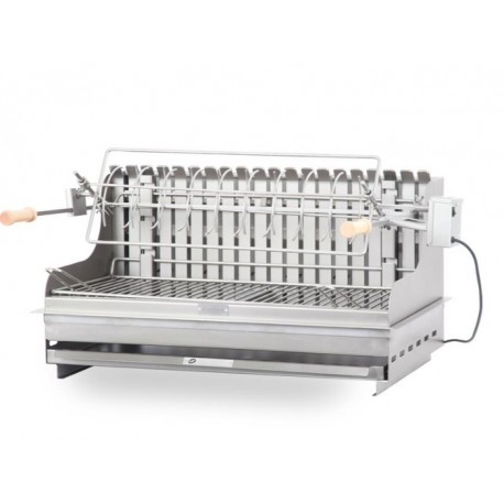 Barbecue Le Marquier Irissarry Inox avec Tournebroche 78x32