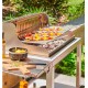 Le Marquier Irissarry Edelstahlgrill mit Wagen und Drehspieß