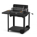 Barbecue Le Marquier Mendy acier noir avec Chariot et Tournebroche