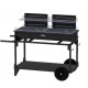 Le Marquier XL Barbecue a Doppio Fuoco con Carrello