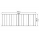 Pergola addossata Olympia 3x8,60m con alluminio grigio e policarbonato Canopia