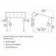 Pérgola de parede Olympia 3x9,15m em alumínio cinzento e policarbonato Canopia