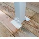 Pérgola de pared Olympia 3x9,71m de aluminio blanco y policarbonato Canopia