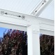 Pérgola de pared Olympia 3x9,71m de aluminio blanco y policarbonato Canopia