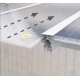Pérgola de pared Olympia 3x9,71m de aluminio blanco y policarbonato Canopia