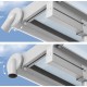 Pérgola de pared Olympia 3x9,71m de aluminio blanco y policarbonato Canopia