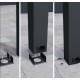 Pergola adossée Stockholm 3.5x6.6m aluminium Gris anthracite et toit transparent Canopiaonate Canopia
