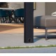 Pergola adossée Stockholm 3.5x6.6m aluminium Gris anthracite et toit transparent Canopiaonate Canopia