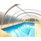 Cobertura telescópica para piscina de altura média 394x642x137 Trend3 Azuro Abrilios